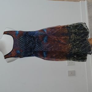 Eureka by Christos Garkinos dress - multi colour abstract design